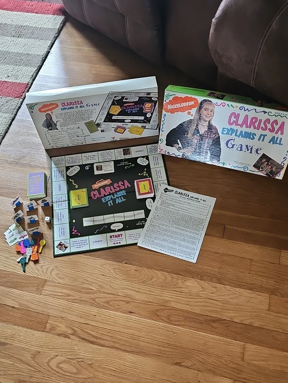 Vintage 1994 Clarissa Explains It All Board Game Nickelodeon Complete